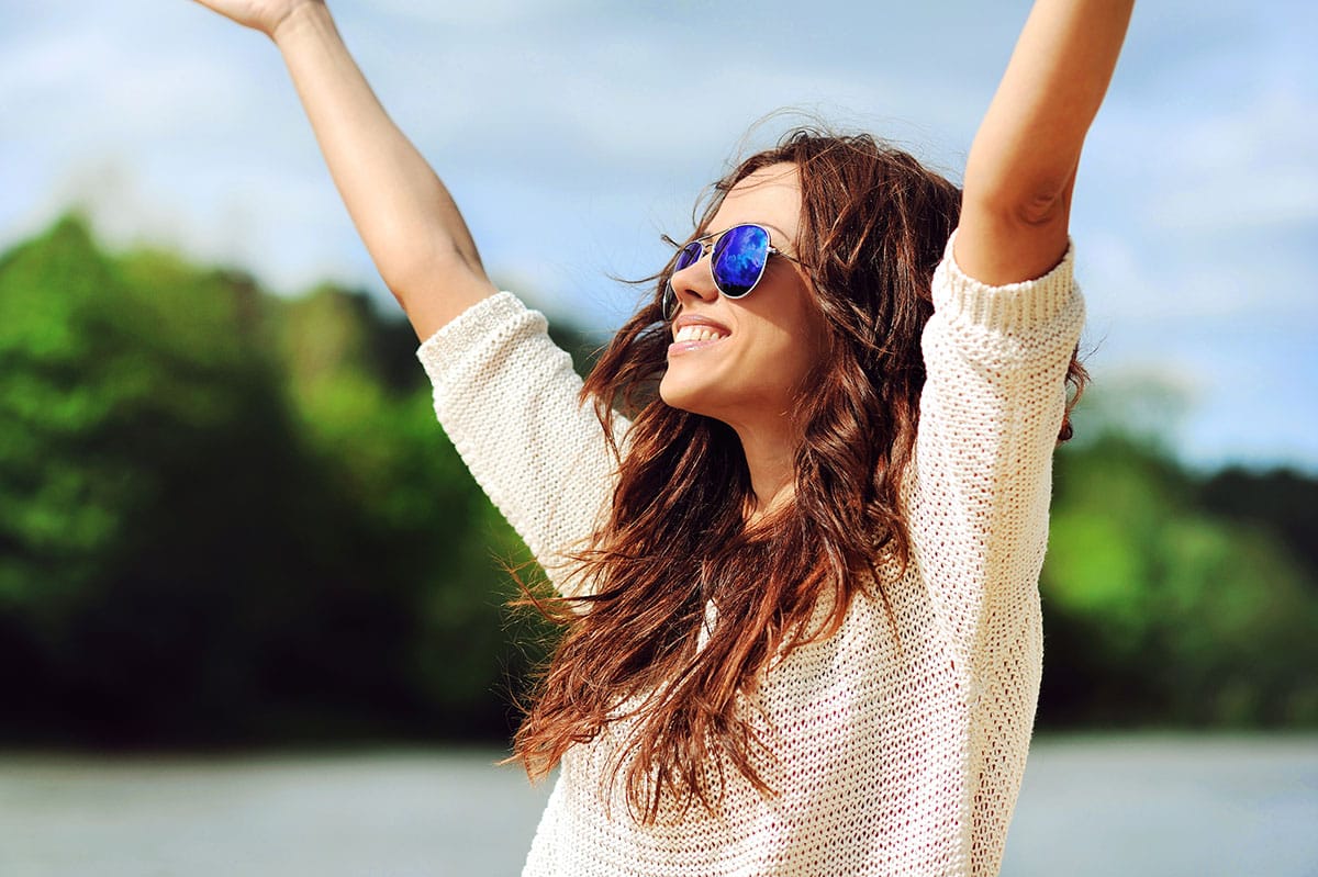 being happy